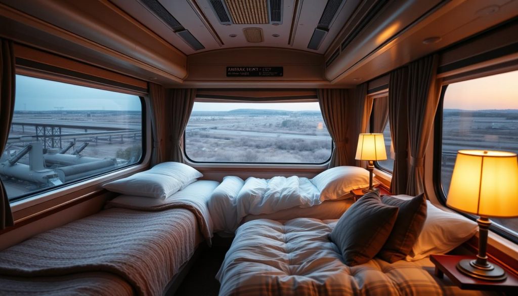 Amtrak sleeping cars or coach seats