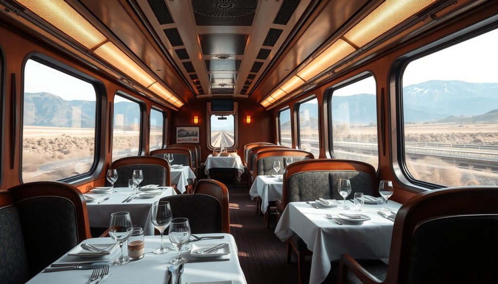 Amtrak's dining and entertainment services