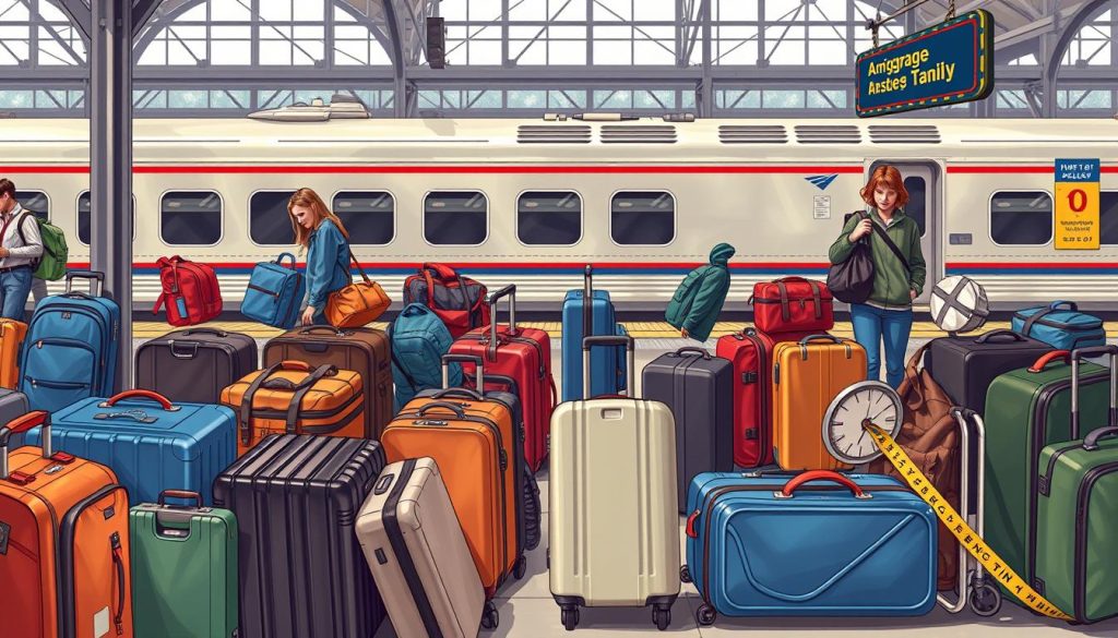 Amtrak's Valley Flyer train rules for baggage