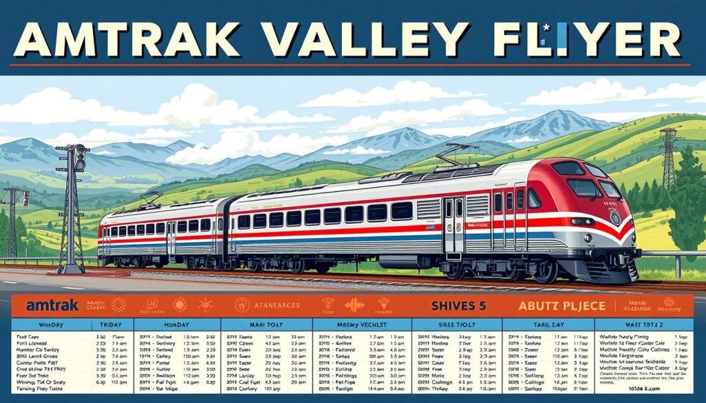 Amtrak Valley Flyer schedule