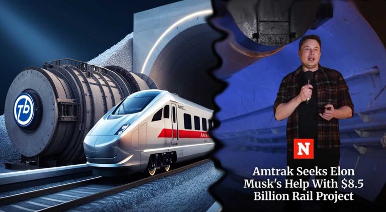 Amtrak Battles $8.5 Billion Tunnel Bill, Turns to Elon Musk's Boring Company