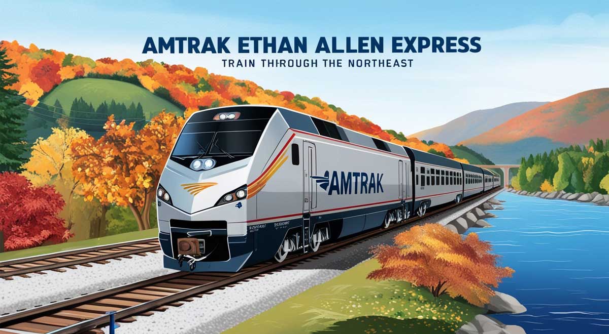 Amtrak Ethan Allen Express Train